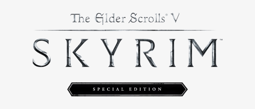 Skyrim Special Edition Patched - Elder Scrolls V Skyrim Special Edition Logo, transparent png