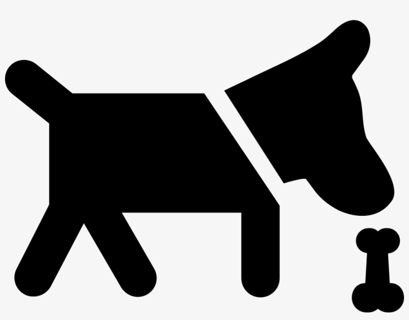 Dog Smelling A Bone Comments - Dog, transparent png