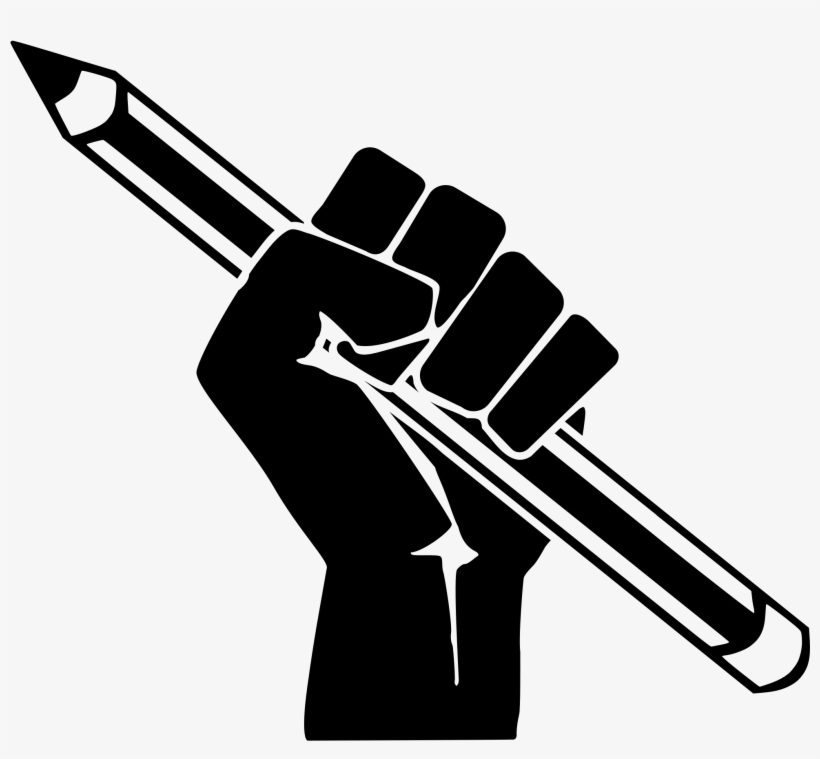 Fist Pencil - Fist With Pencil, transparent png