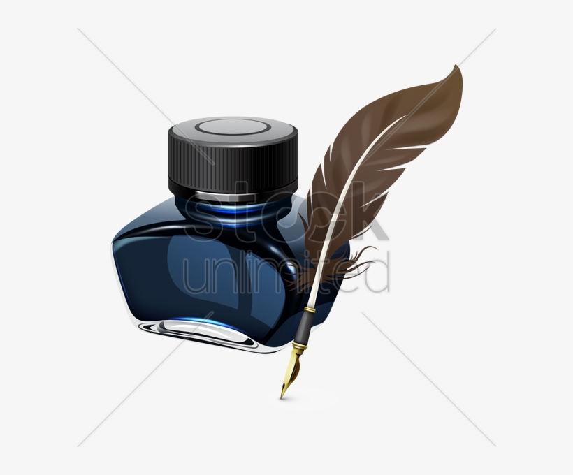 Pen And Ink Bottle Png Transparent Pen And Ink Bottle - Ink Bottle And Pen, transparent png