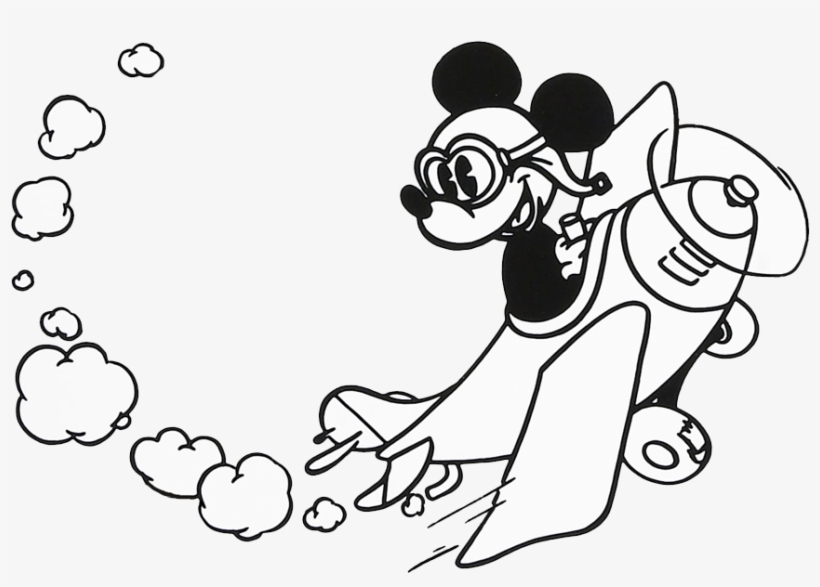Mickey Mouse Clipart Black And White - Disney Black & White, transparent png