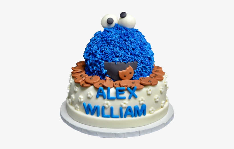 Cookie Monster Cake By Sugar Street Boutique Toronto - Sugar Street Boutique, transparent png