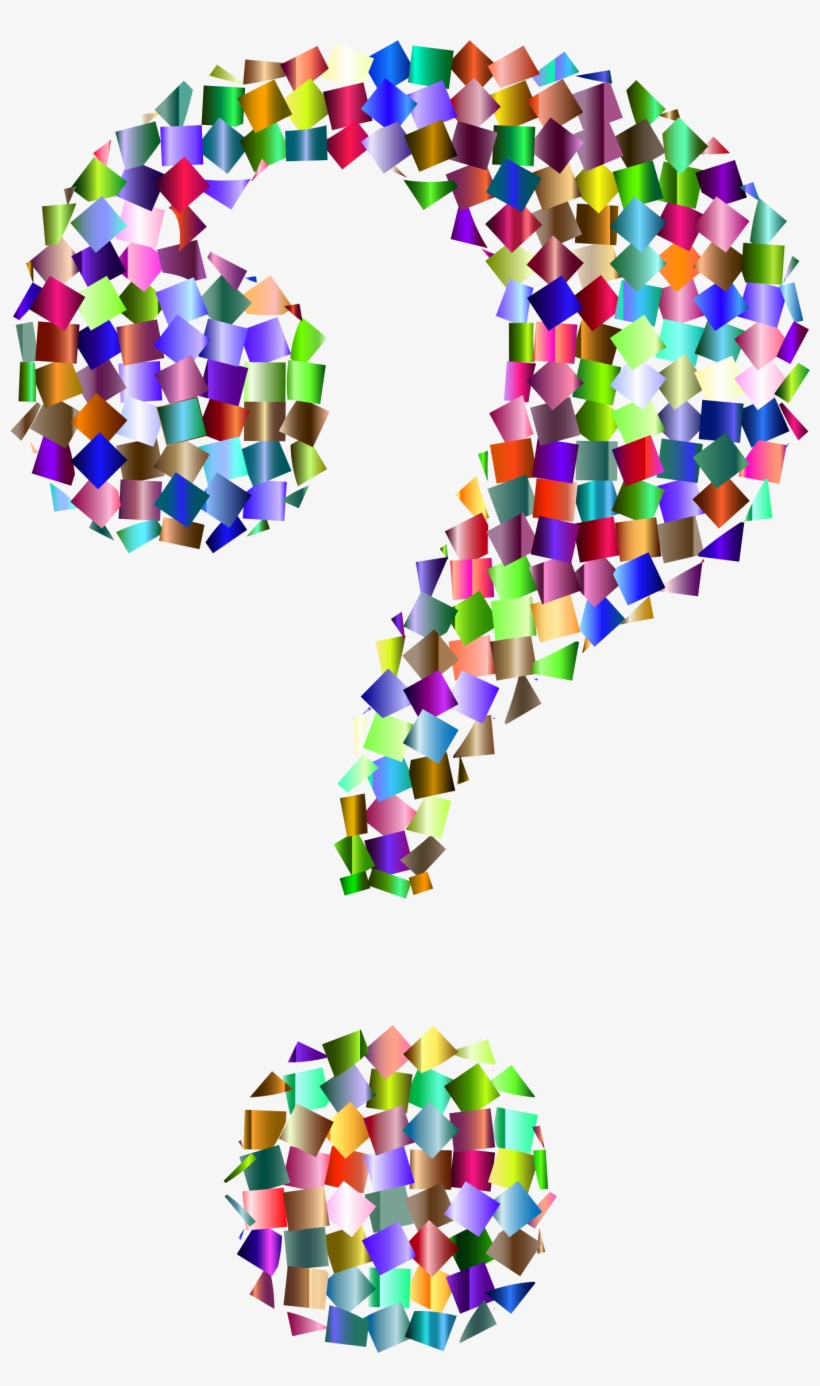This Free Icons Png Design Of Prismatic Confetti Question, transparent png