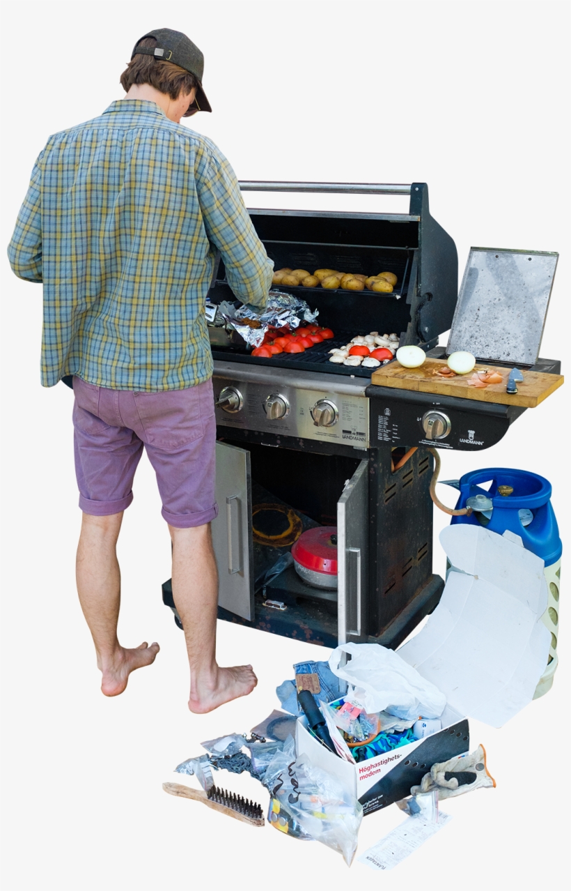 #313 - Skalgubbar - Barbecue Man Png, transparent png