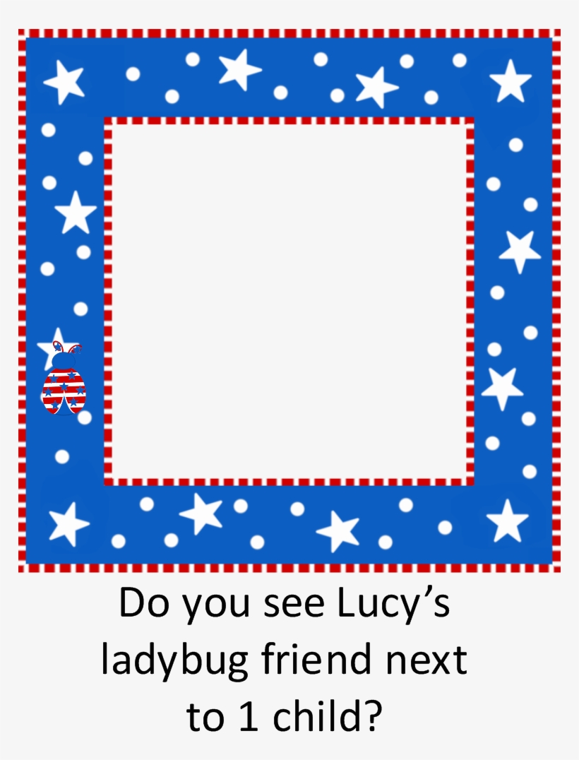 1 Child Page Template - Transparent 4th Of July Photo Frames Png, transparent png