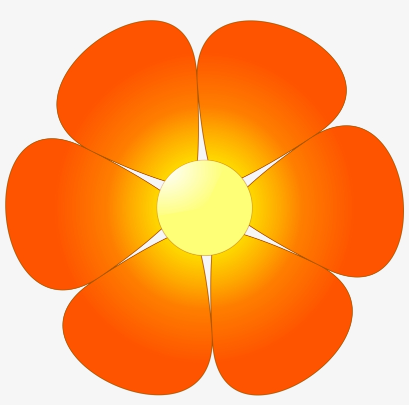 Flower Clipart Clipart - Orange Flowers Clipart, transparent png