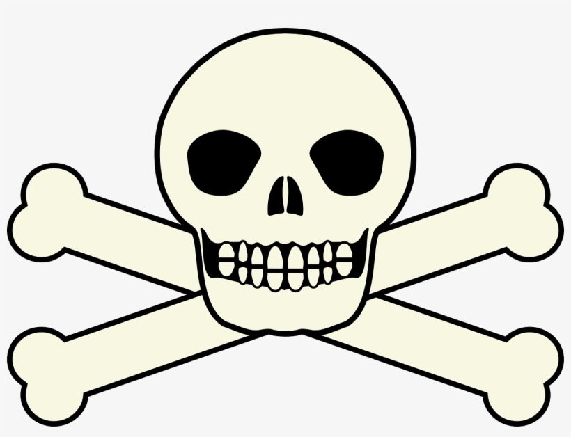 Crossbones Clipart Svg - Esqueleto De Pirata, transparent png