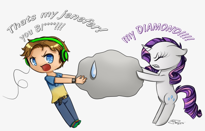 Artist Julia D Censored Headphones Human - Pewdiepie Vs My Little Pony, transparent png