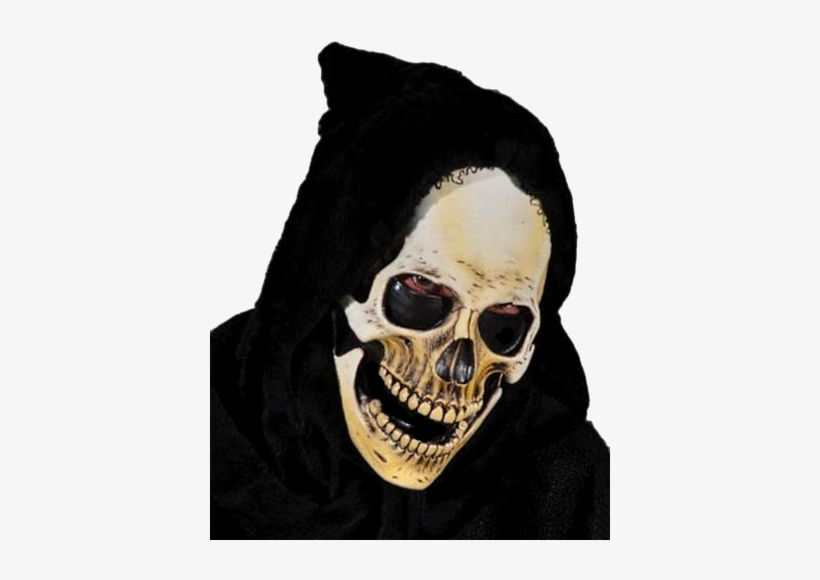 Grim Reaper Mask With Hood - Hooded Skeleton Mask - Costume Accessories Masks Halloween, transparent png