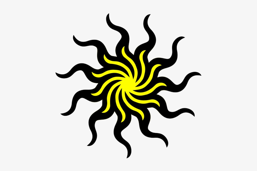 Sunlight Clipart Tribal - Tribal Sun Tattoos, transparent png