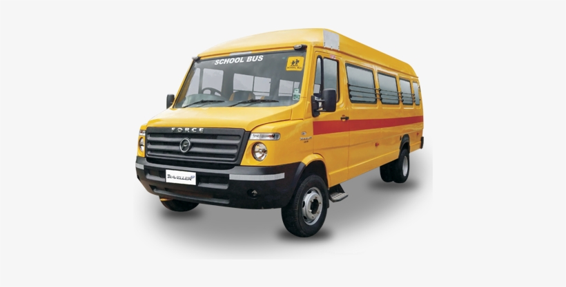 Traveller 26 School Bus - Force Traveller 26 Seater School Bus, transparent png