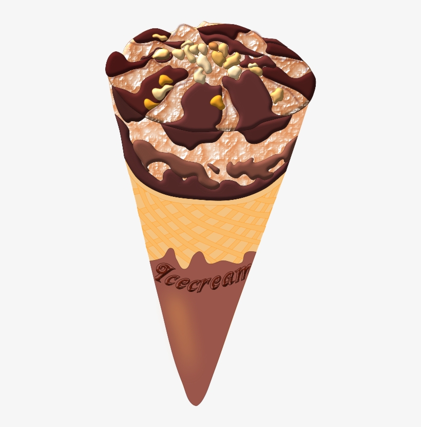 Chocolate Ice Cream - Ice Cream Png, transparent png