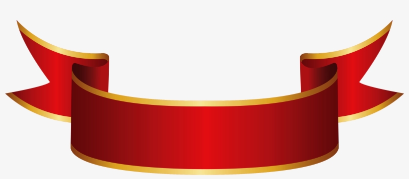 Red Banner Png Clipart Image - Ribbon Png, transparent png