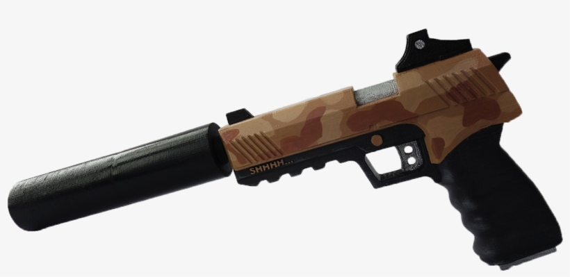 Fortnite Supressed Pistol Replica - Pistol, transparent png