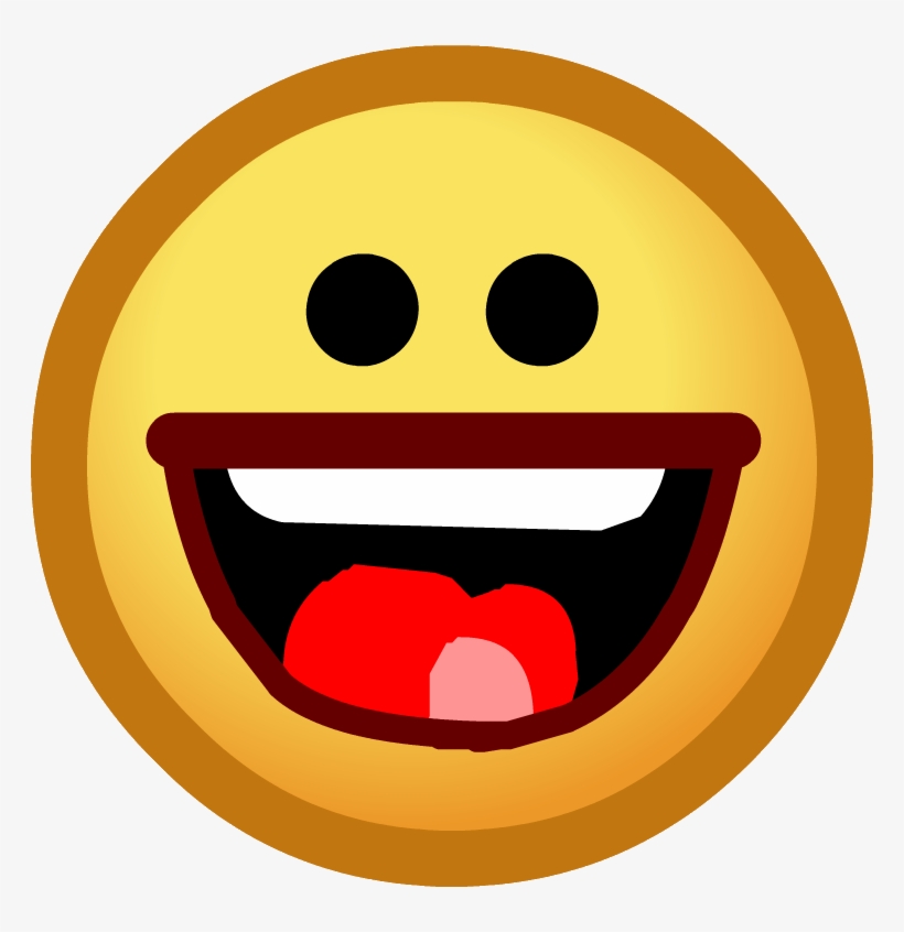 Old Laugh Emoticon - Club Penguin Smile Emote, transparent png