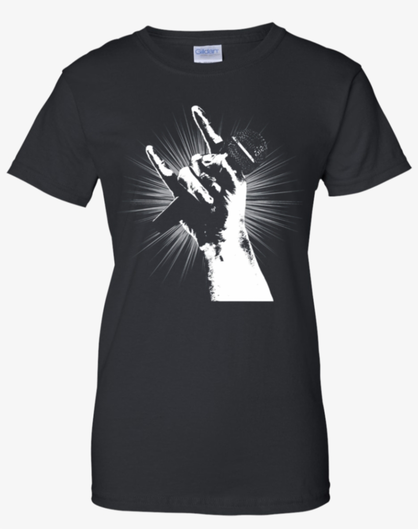 Rock Band Singer Microphone Devil Horns Apparel - Day Without A Woman Shirt Women's Day 8th March Sisterhood, transparent png