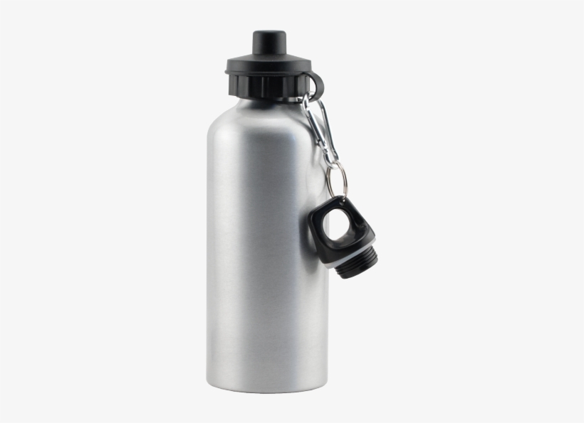 Silver Aluminum Water Bottle - Water Bottle Sublimation Blanks, transparent png