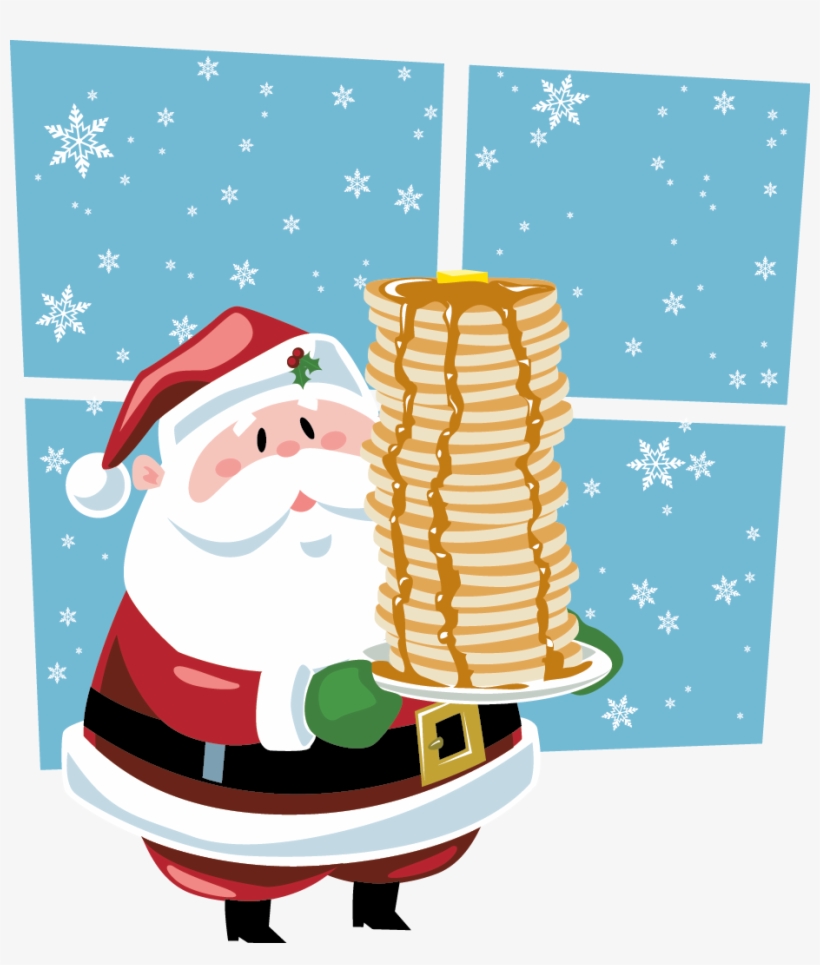 Join Mundelein Park District For Breakfast With Santa - Pancakes And Pajamas With Santa, transparent png