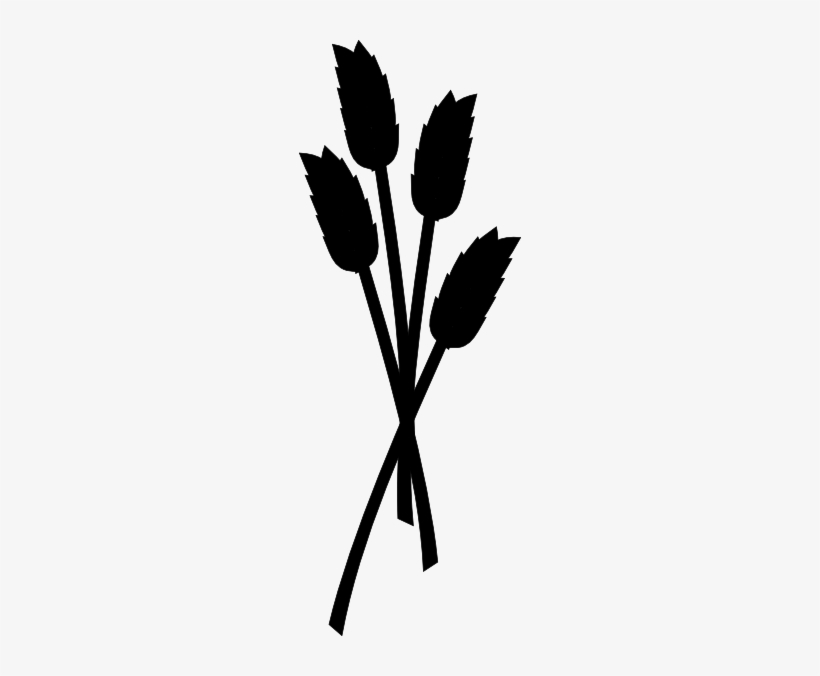 Wheat Clipart Silhouette Hay Clipart Silhouette 222x596 Png Download Pngkit