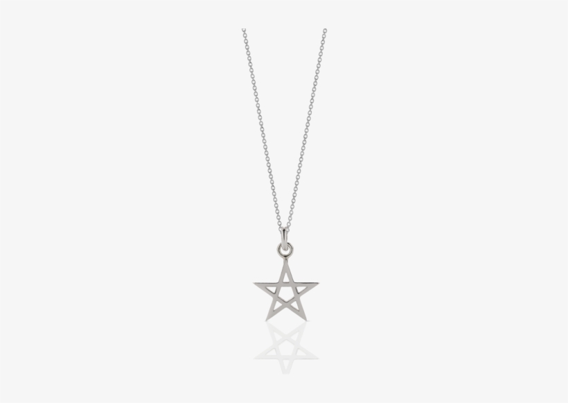 Pentagram Charm Necklace - Necklace, transparent png