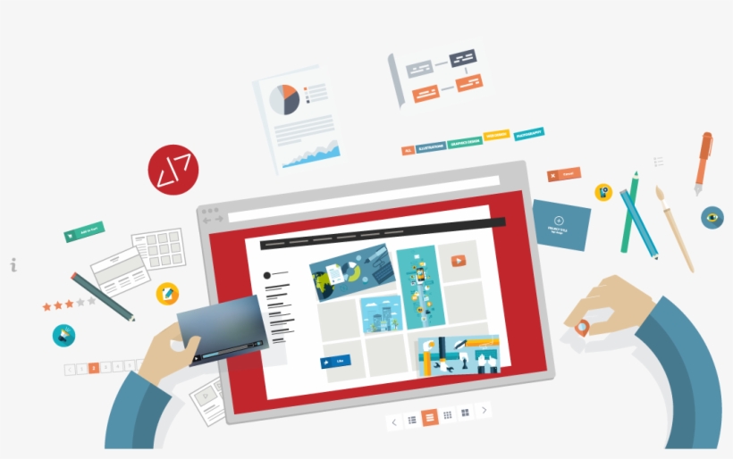 Digital Marketing Profs Hand Over Best Web Designer - Web Design Wallpaper Png, transparent png