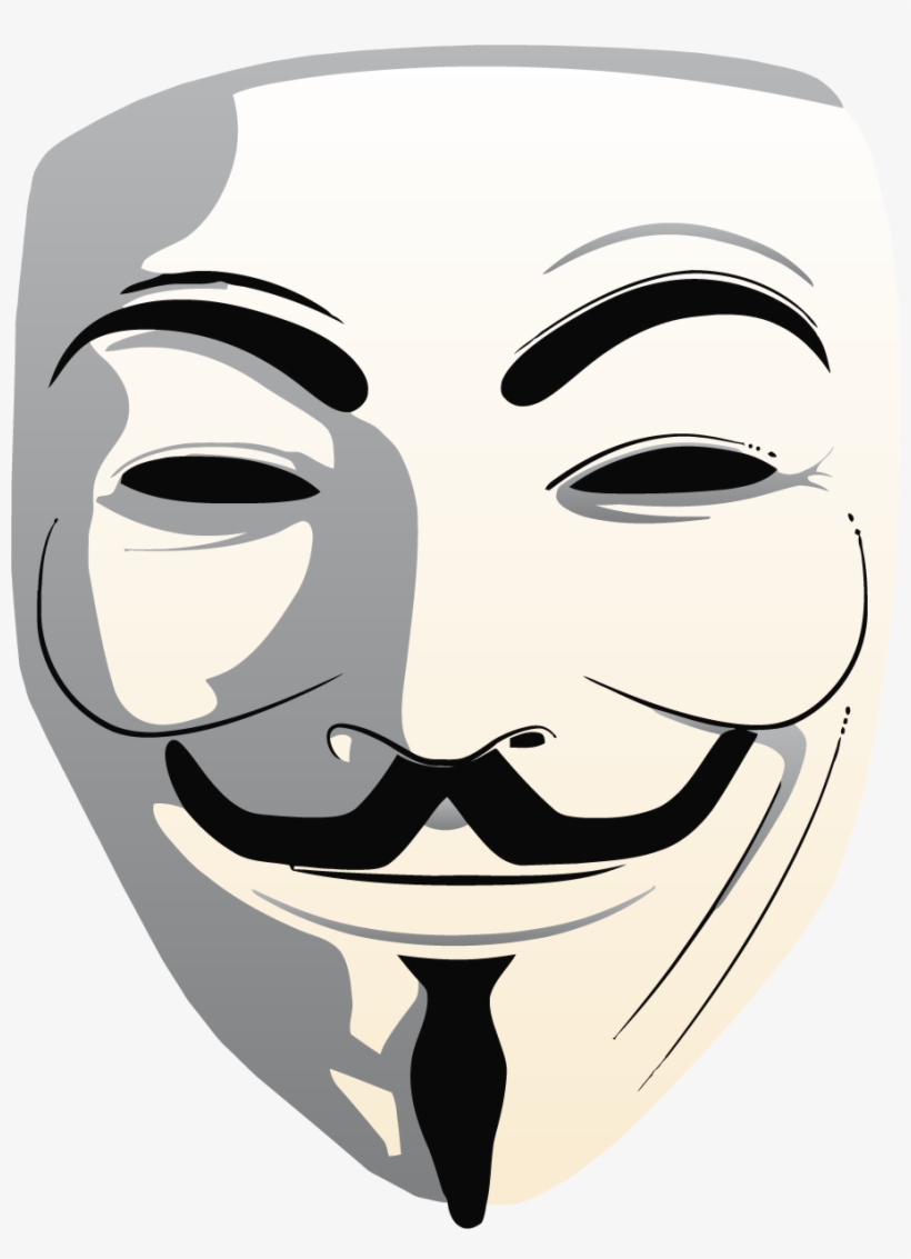 Anonymous Mask Clipart Png Image - Anonymous Mask Transparent, transparent png