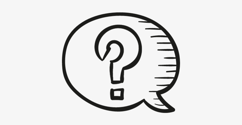 Speech Bubble With Question Mark Vector - Interrogacion Dibujo Png, transparent png