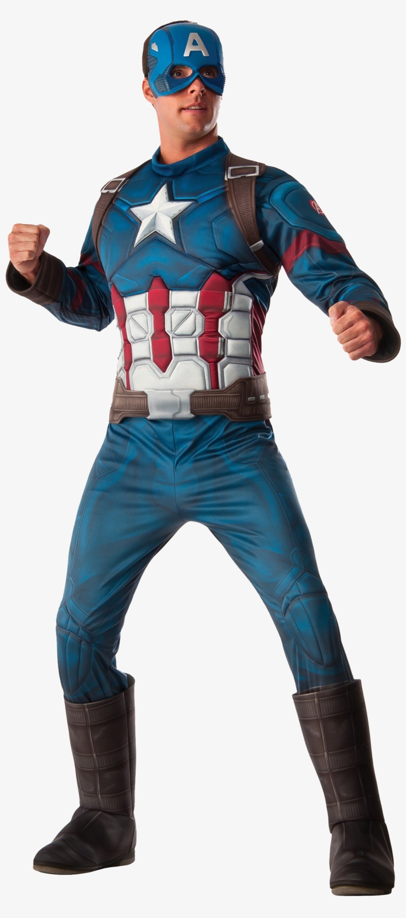Captain America Png Images - Costume Capitaine America Adulte, transparent png