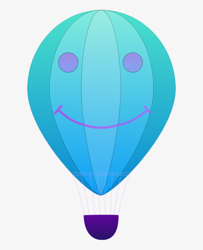 Hot Air Balloon Purple Clip Art At Clker - Balloon, transparent png