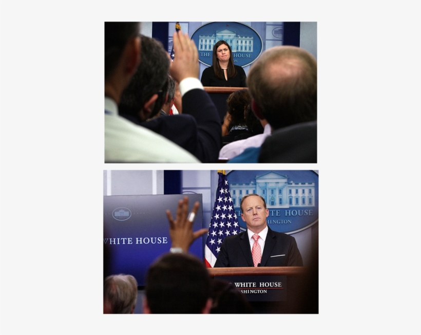 Top, Wh Press Secretary Sanders Addresses The Media - White House Press Secretary, transparent png