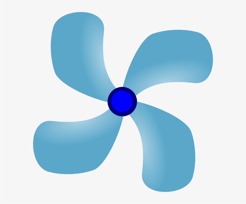 Ceiling Fan Clip Art At Clker - Electric Fan Propeller, transparent png