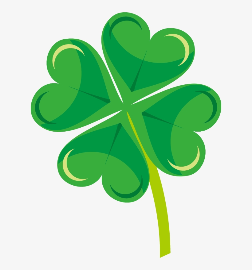 Jpg Free Library Four Leaf Clover Drawing Leaves Fourleaf - Trebol De Cuatro Hojas Animado, transparent png