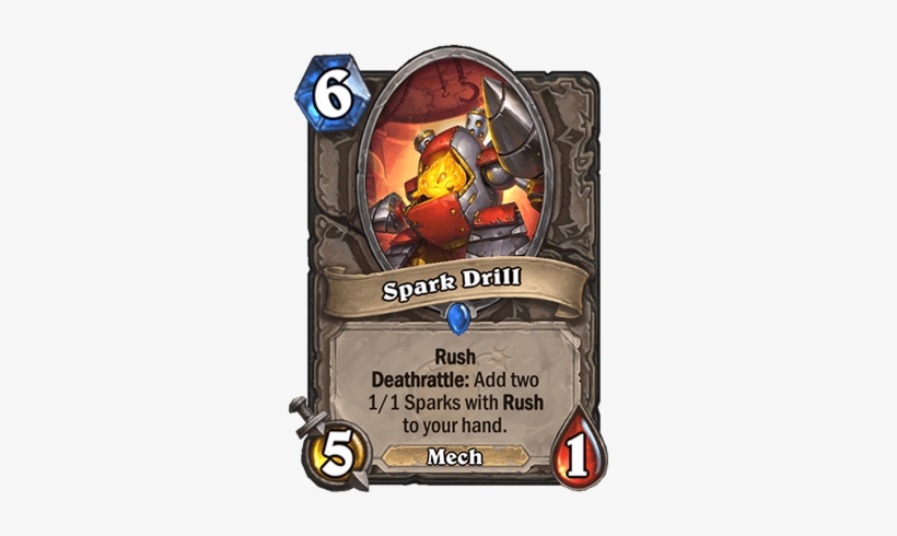 Spark Drill Card - Spark Drill Hearthstone, transparent png