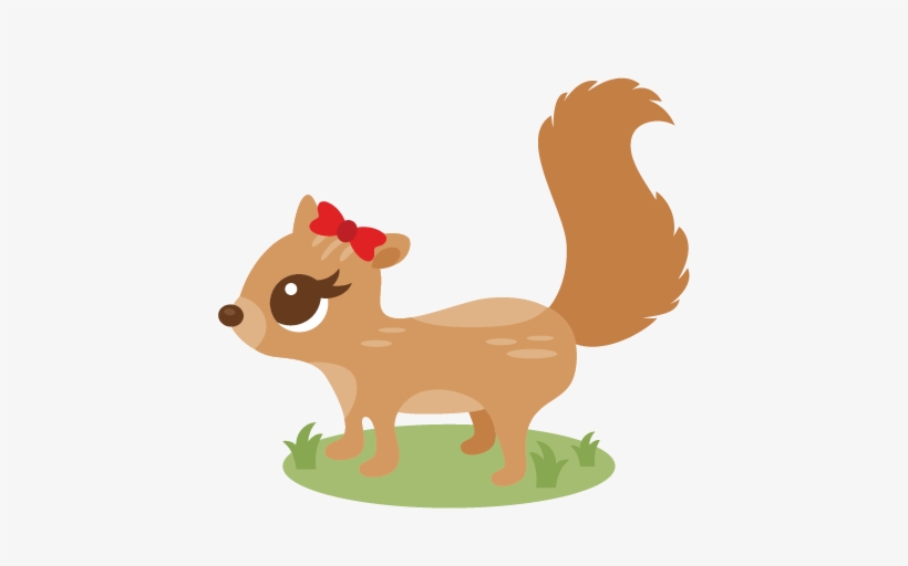Girl Squirrel Svg Scrapbook Cut File Cute Clipart Files - Squirrel Cute Png, transparent png