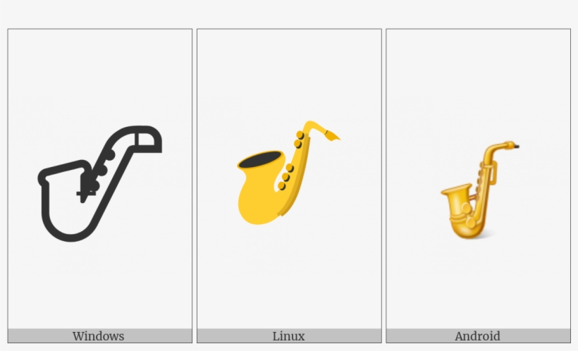 Saxophone On Various Operating Systems - Instrumento Musical Emojis Chaveiro, transparent png
