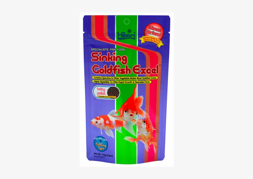 Goldfish Excel - Hikari - Sinking Goldfish Excel Baby Pellets (110g), transparent png