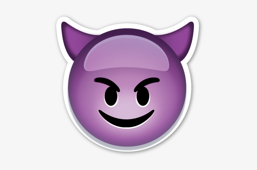 56 Images About Emojis Png😱💘 On We Heart It - Smiling Face With Horns Emoticon Emoji Pillow Case, transparent png
