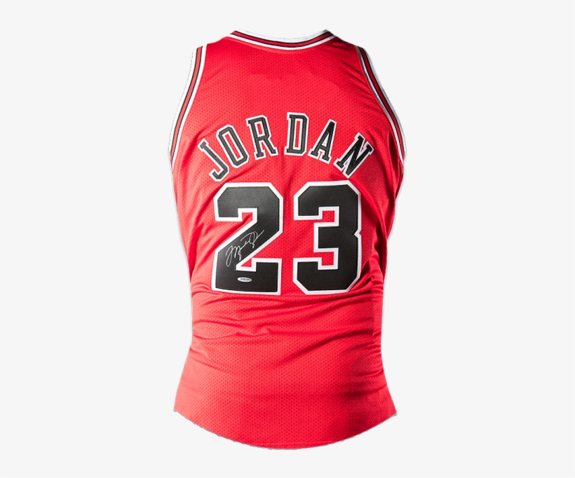 Maillot Domicile Chicago Bulls 1997-98 Dédicacé Par - Michael Jordan Chicago Bulls Autographed 1997-98 Mitchell, transparent png