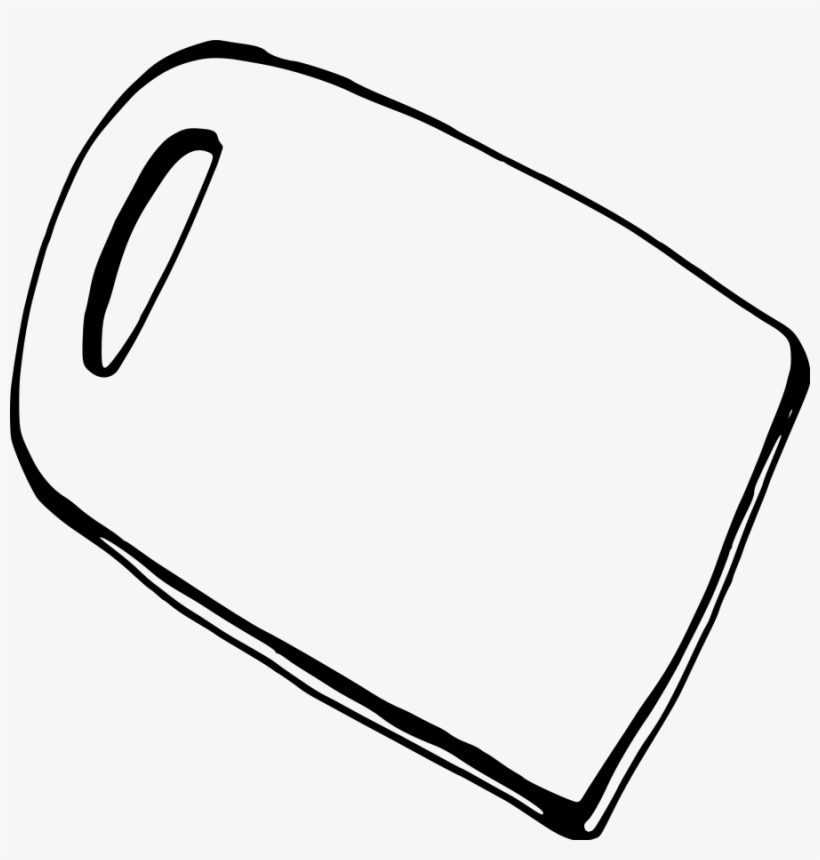 Cutting - Sketch Of Chopping Board, transparent png