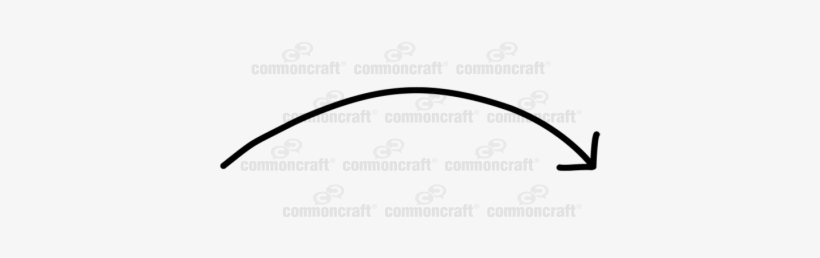 Arrow Line Curve - Curve, transparent png