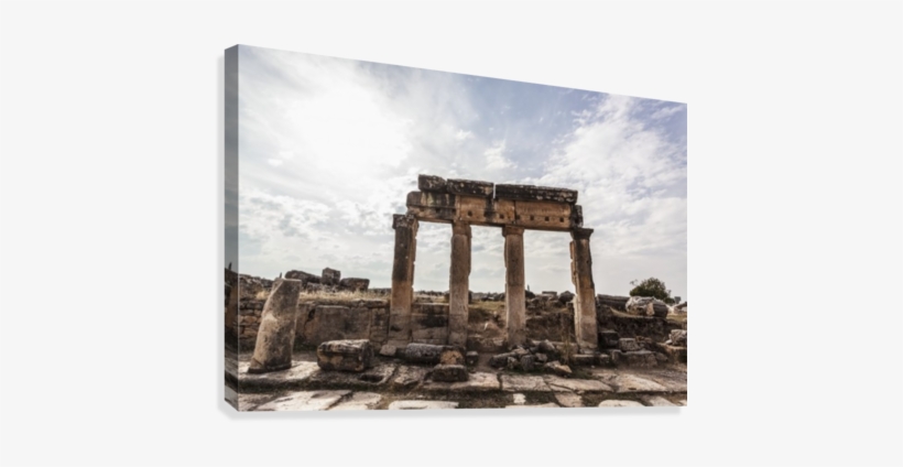 Ruins Of Columns And Lintel Along Frontinus Street - Printscapes Wall Art: 36" X 24" Canvas Print With Black, transparent png