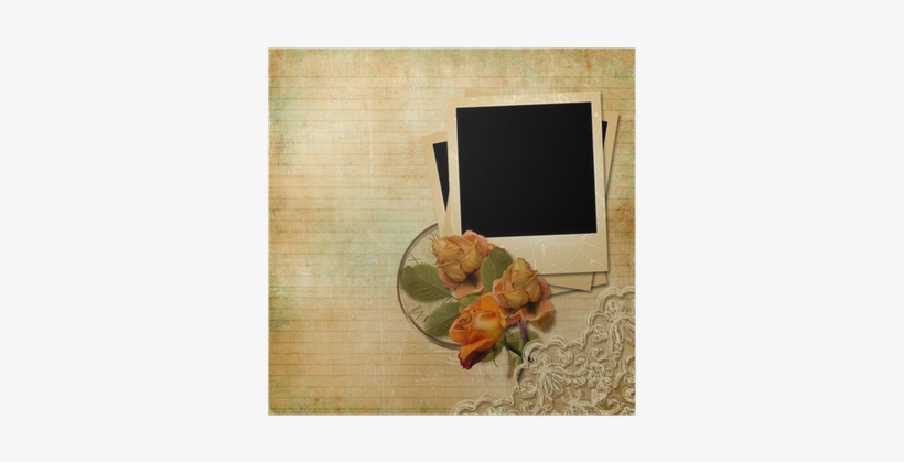 Vintage Background With Polaro - Vintage, transparent png