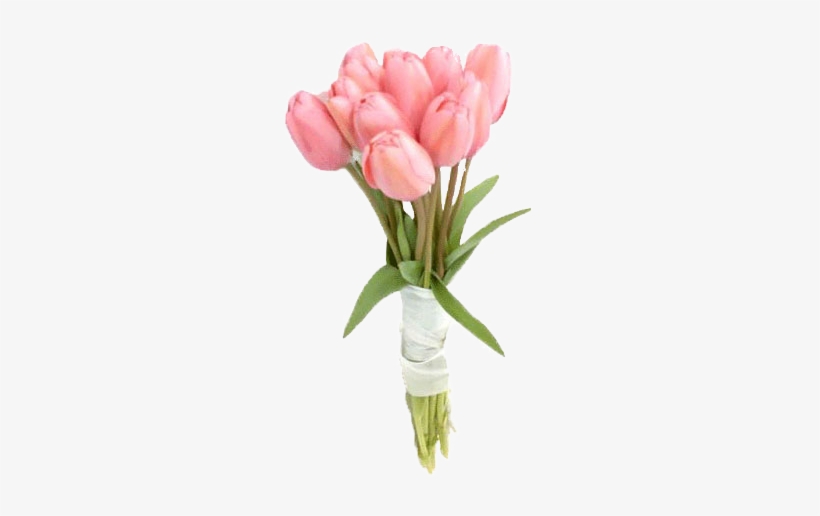 Ramo De Tulipanes Rosados - Ramo De Novia Con Tulipanes, transparent png