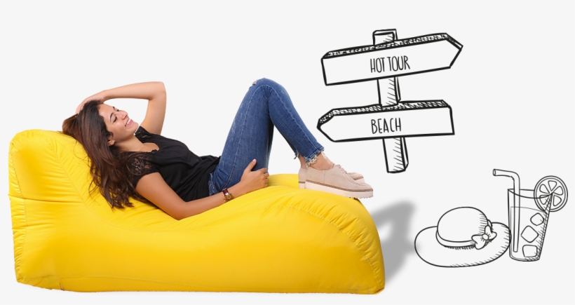 The Lounger - Ariika Bean Bags, transparent png