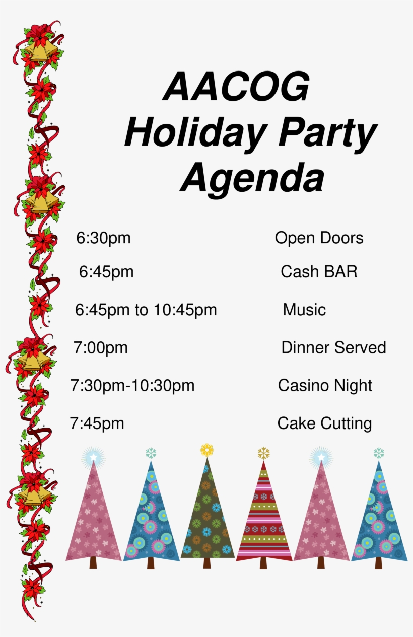 Holiday Party Agenda Main Image - Drum-line Imprinted Refill Pad For Large Format Daily, transparent png