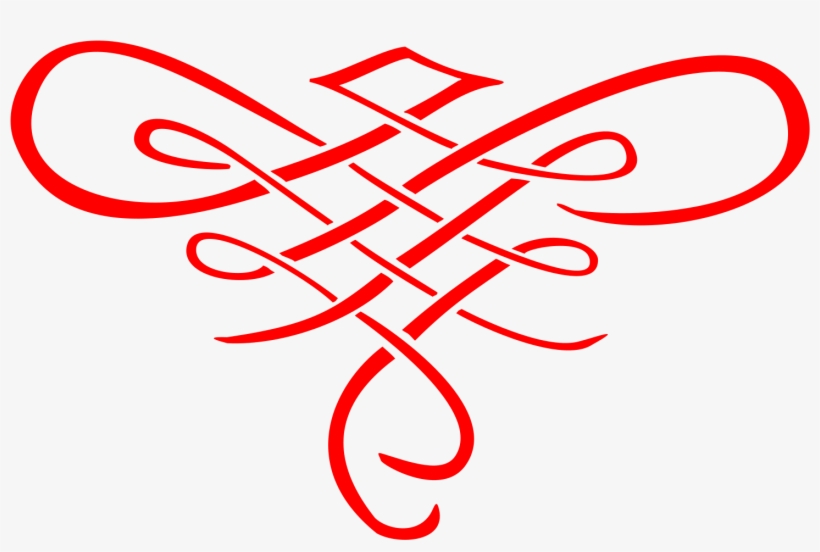 Open - Red Flourish, transparent png