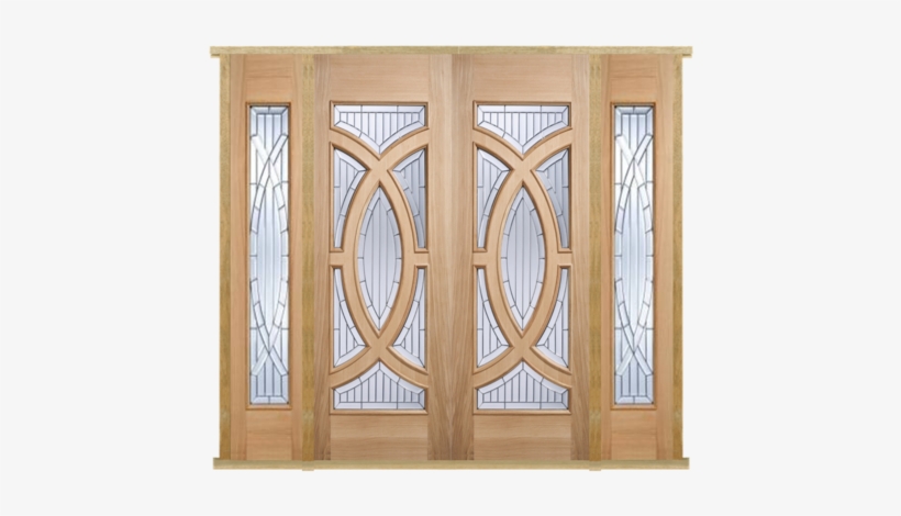 Moda Doors External Majestic Oak Ig Zinc Double Entrance - Lpd External Majestic Oak Ig Zinc Double Entrance Door, transparent png