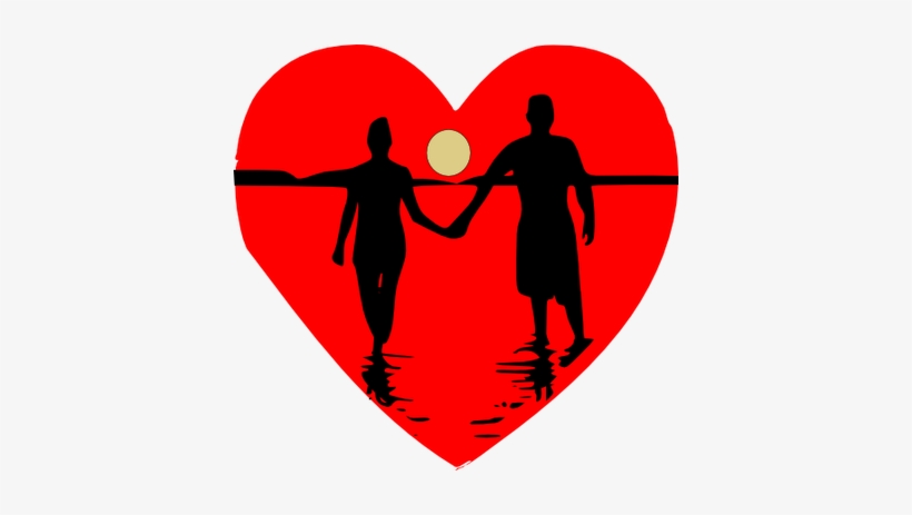Black - Couple Walking Hand In Hand, transparent png