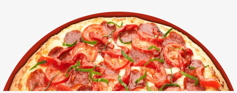 Big Half Red Circle Pizza Rising Thin Evensd2017 11 - Cook Time Silicone Baking Mat For Half Size Cookie, transparent png