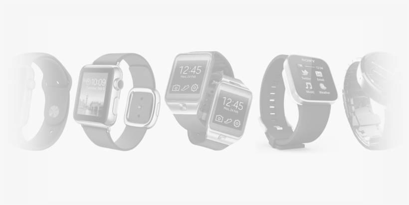 Smartwatch Header Image Apple Android Wear Tizen - Smartwatch, transparent png